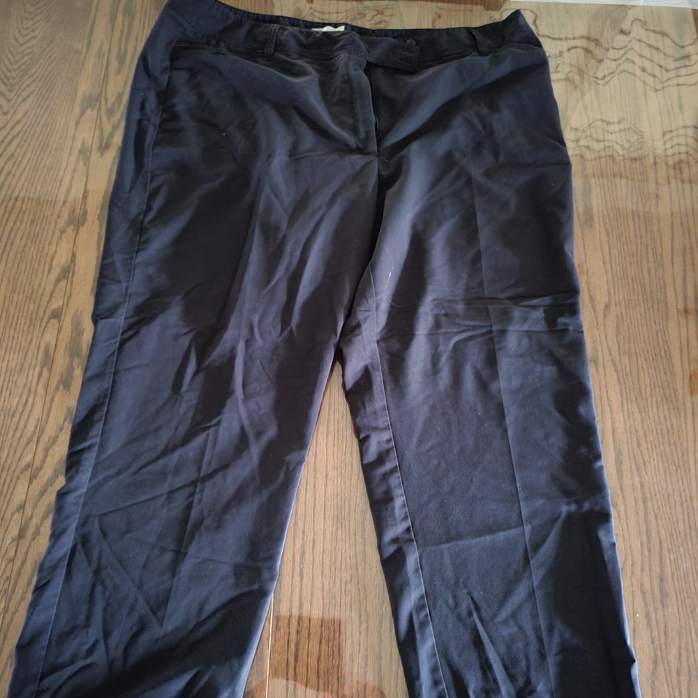 Plus Blue Wide Leg Trouser